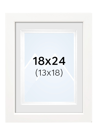 Focus Dahlia Bilderamme - Hvit, 13x18, 18x24