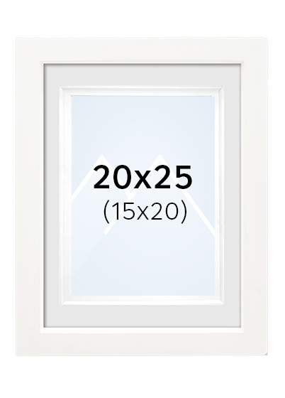 Focus Dahlia Bilderamme - Hvit, 15x20, 20x25