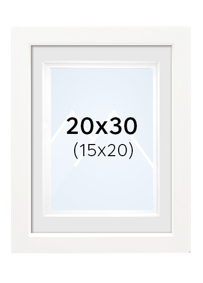 Focus Dahlia Bilderamme - Hvit, 15x20, 20x30