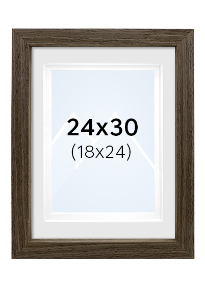 Focus Dahlia Bilderamme - Valnøtt, 18x24, 24x30