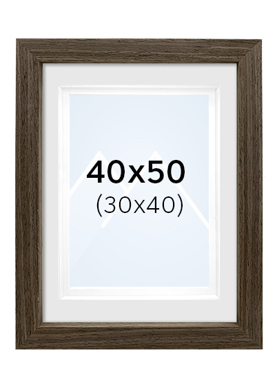 Focus Dahlia Bilderamme - Valnøtt, 30x40, 40x50