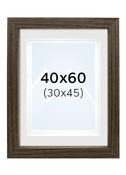 Focus Dahlia Bilderamme - Valnøtt, 30x45, 40x60