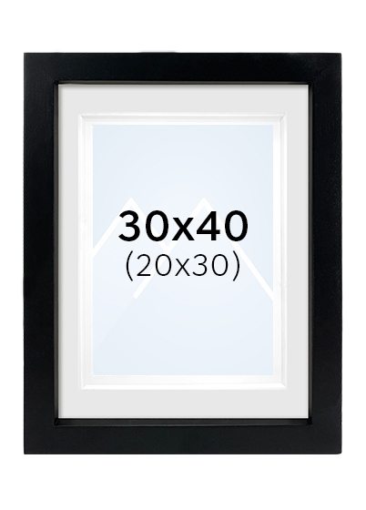 Focus Dahlia UV Bilderamme - Svart, 20x30, 30x40