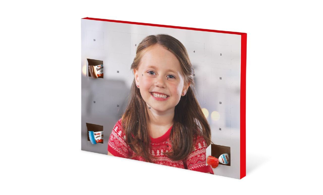 Adventskalender med Kinder sjokolade Adventskalender med Kinder sjokolade