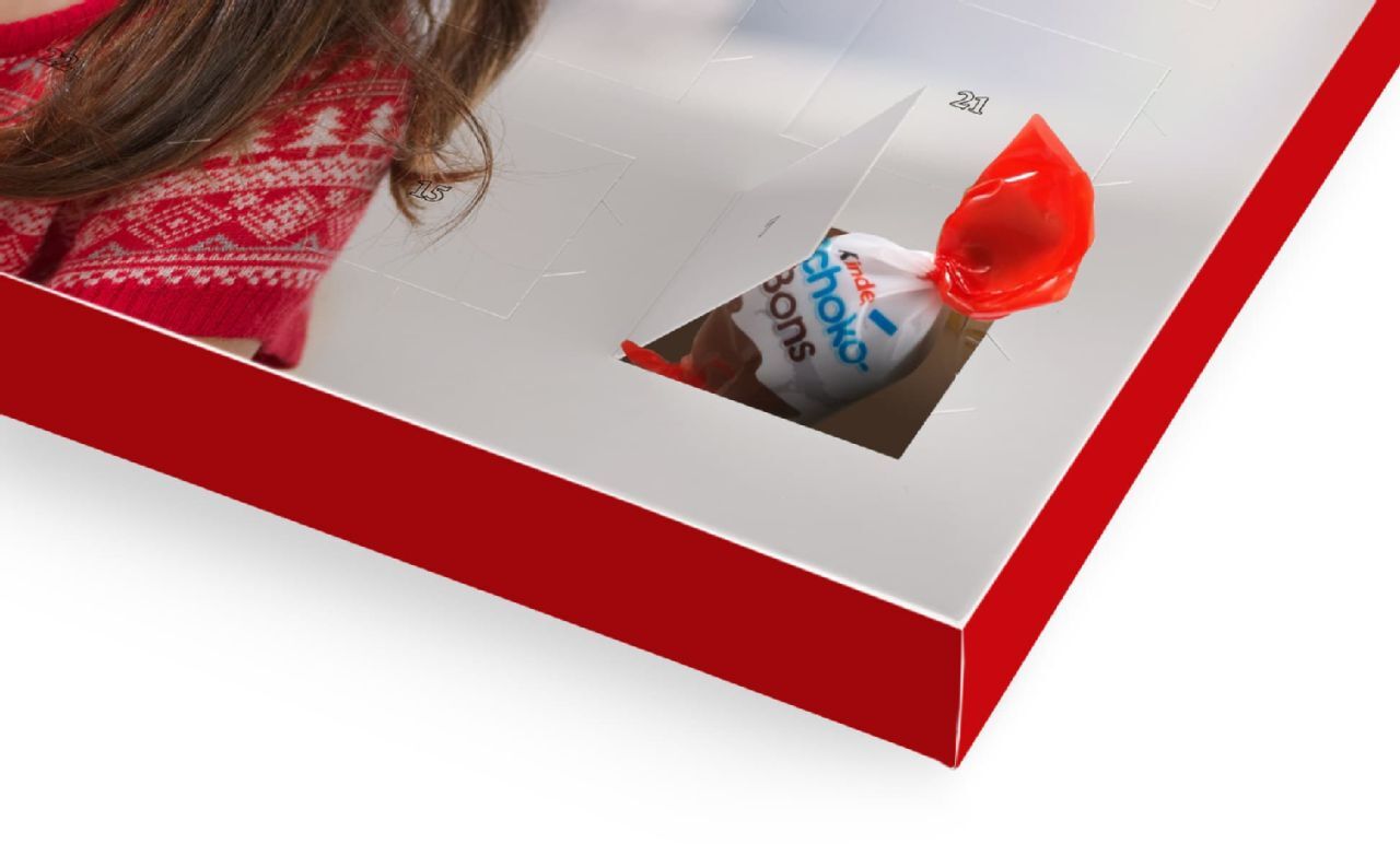 Adventskalender med Kinder sjokolade Adventskalender med Kinder sjokolade