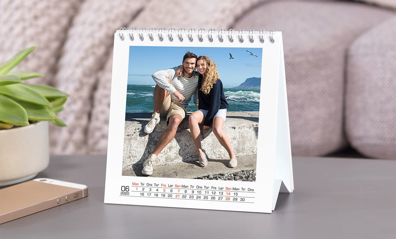 Kvadratisk bordkalender Kvadratisk bordkalender