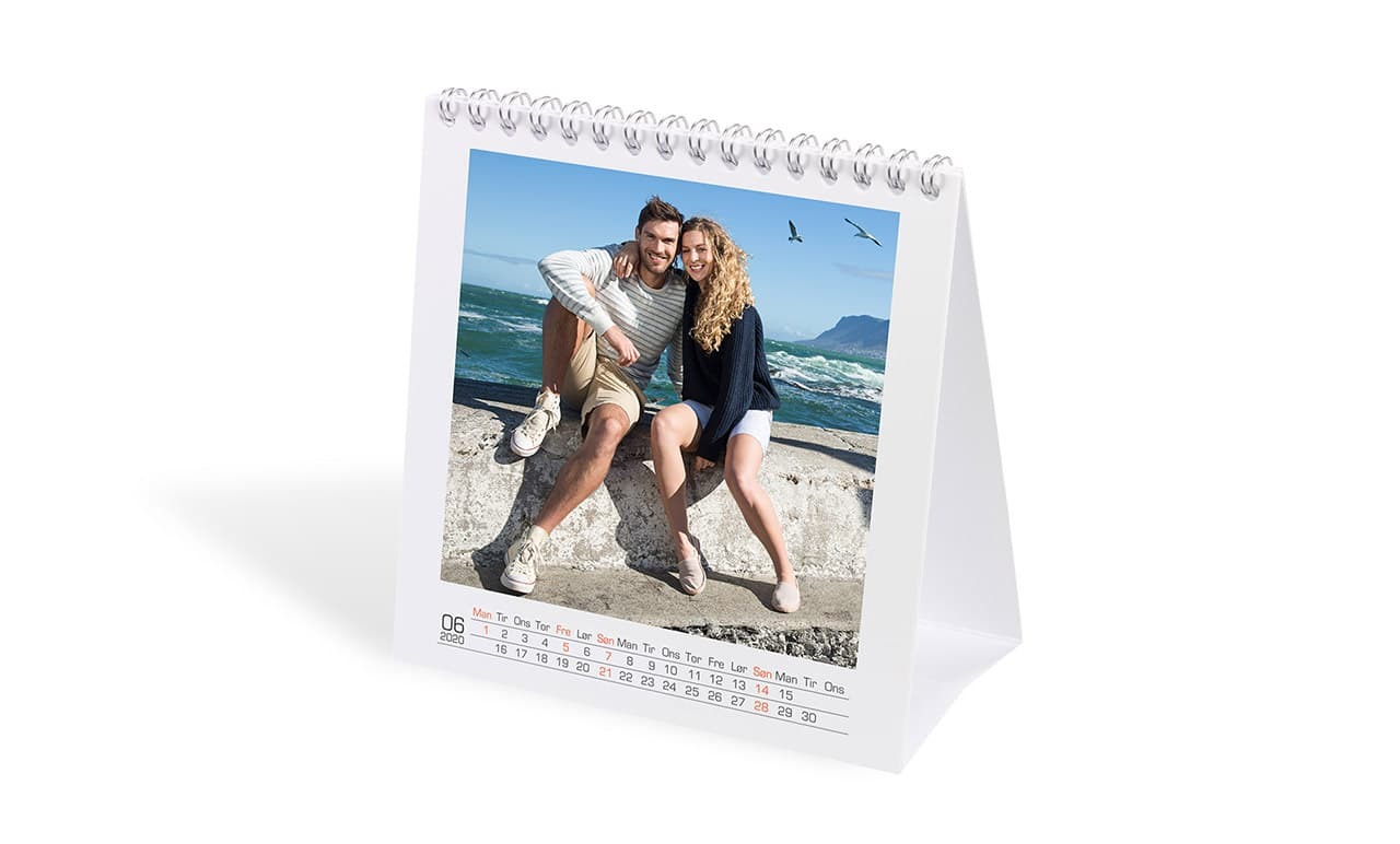 Kvadratisk bordkalender Kvadratisk bordkalender
