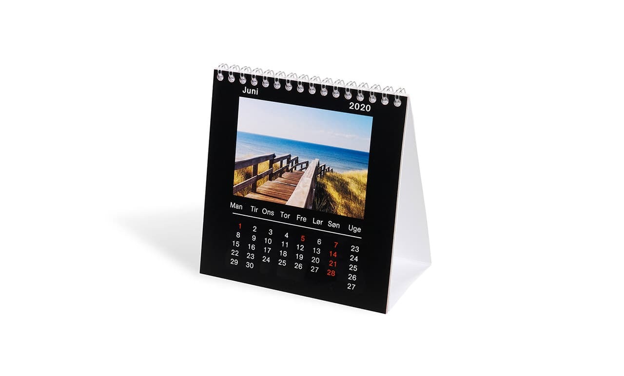 Kvadratisk bordkalender Kvadratisk bordkalender
