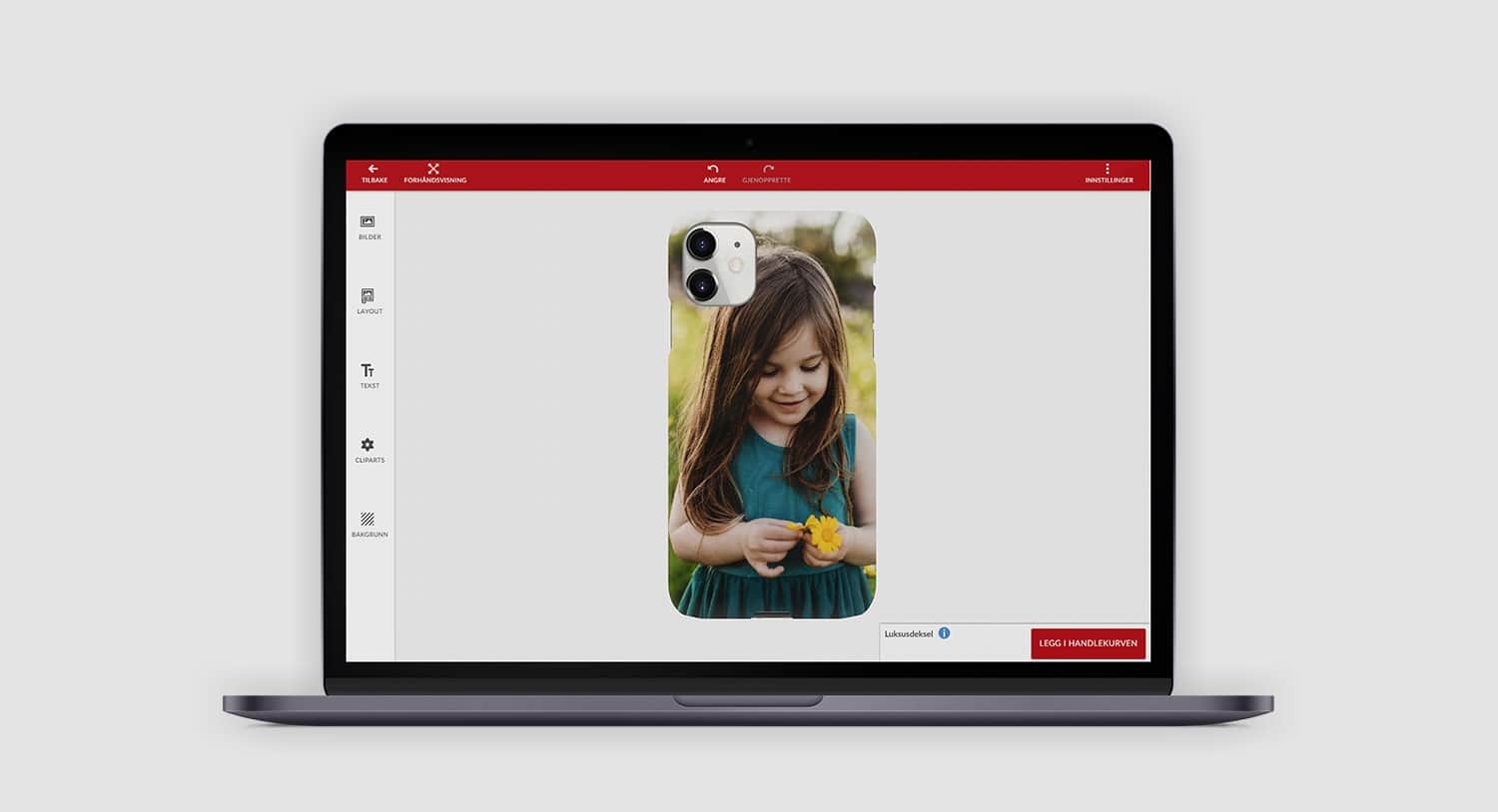 Illustrasjonsbilde: lag mobildeksel med bilde online