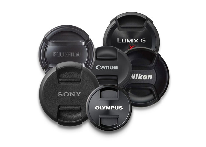 Kamera- og objektivdeksel