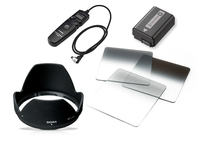 Tilbehør til kamera og objektiv