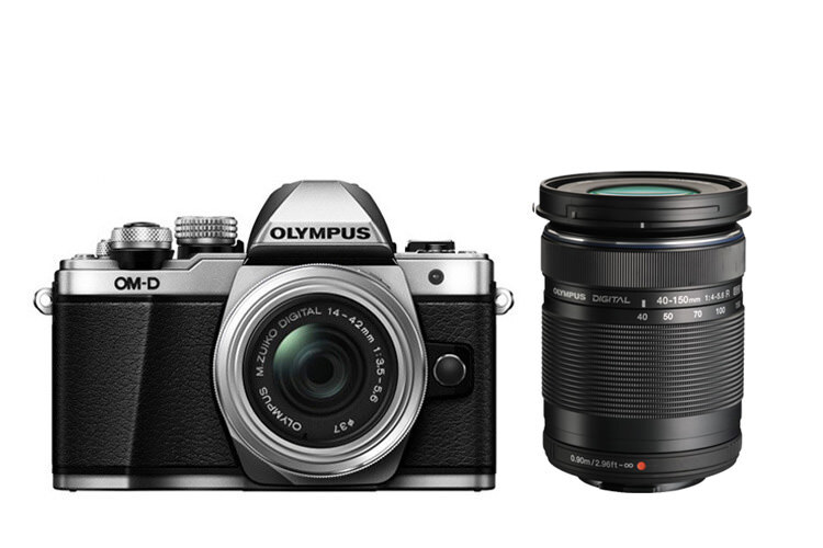 Olympus OM-D E-M10 Mark II m/ ED 14-42mm + ED 40-150mm f/4-5.6 R Sølv